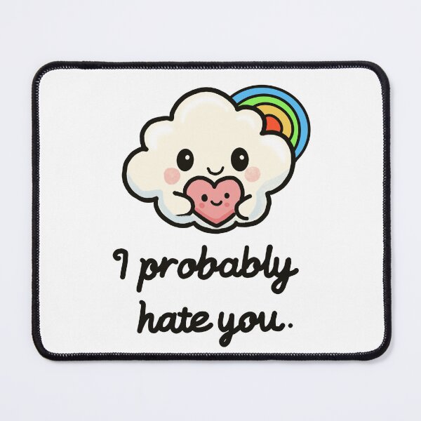 Item preview, Cloud cartoon rainbow passive aggressive designed and sold by MeiAndMatcha.