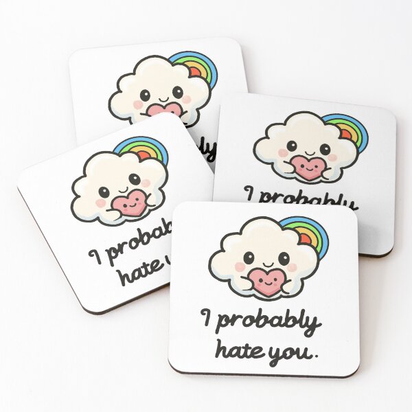 Item preview, Cloud cartoon rainbow passive aggressive designed and sold by MeiAndMatcha.