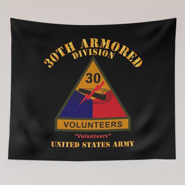 Item preview, Army - SSI - 30th Armored Division w Name Tape - Volunteers - US Army X 300 designed and sold by Military Insignia Products.