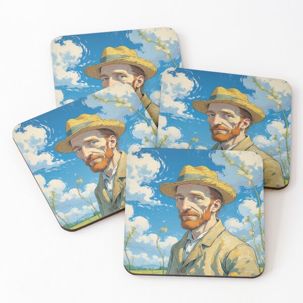 Item preview, Handsome Van Gogh portrait anime style  designed and sold by violetarts7.