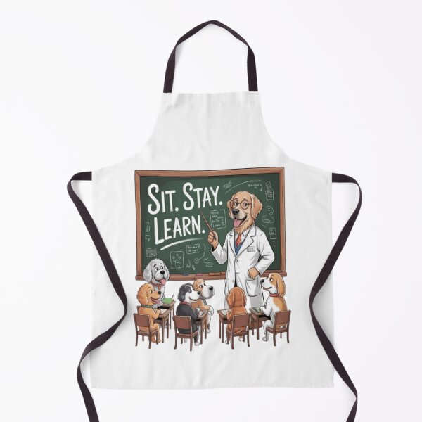 Item preview, Dog Professor Teaching Class of Curious Pups designed and sold by Petpixy.