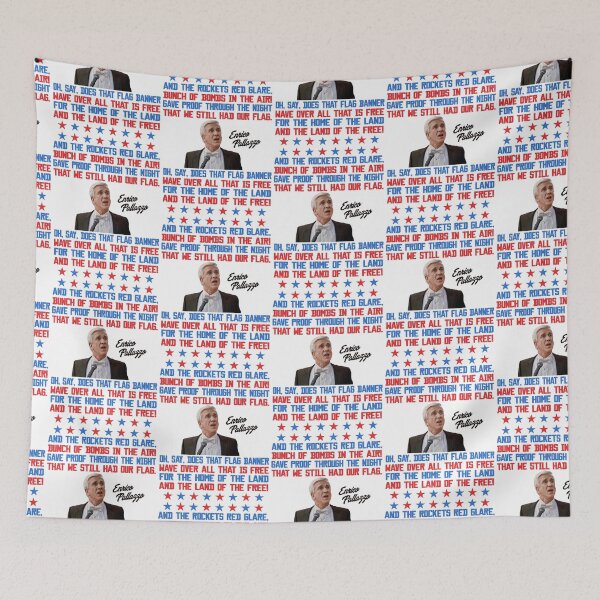 Item preview, Enrico Pallazzo National Anthem Lyrics - Naked Gun Movie designed and sold by acquiesce13.