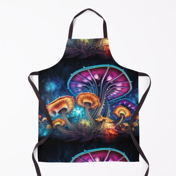 Item preview, Neon Fantasy Mushrooms in a Magical Forest designed and sold by pinkal.