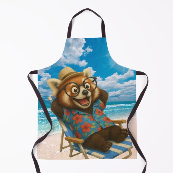 Item preview, Red Panda on Vacation – Tropic Like It’s Hot designed and sold by MuscleCarTs.