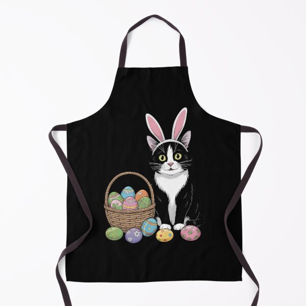 Item preview, Easter Day Cat Bunny Ears Eggs Graphic designed and sold by BakeryDozen.