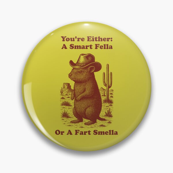 Item preview, Smart Fella or Fart Smella Funny Cowboy Rock Hyrax Awawa designed and sold by d247.