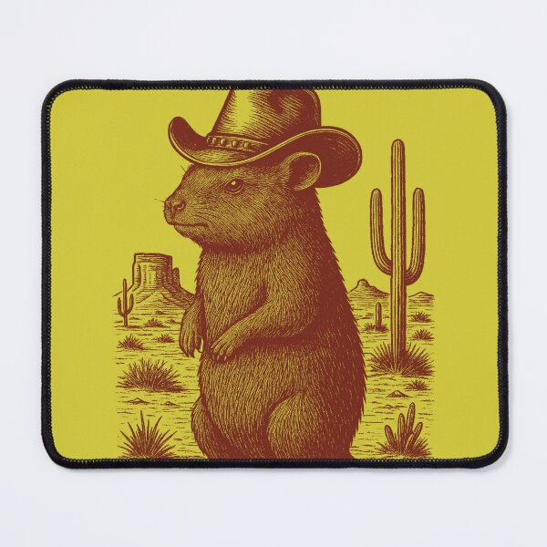 Item preview, Smart Fella or Fart Smella Funny Cowboy Rock Hyrax Awawa designed and sold by d247.