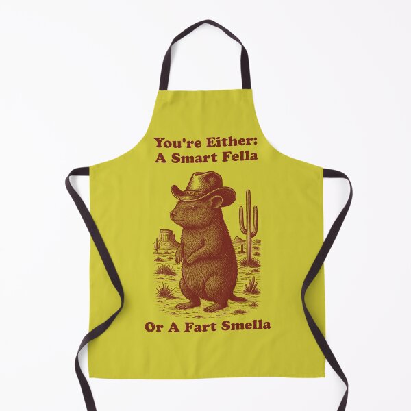 Item preview, Smart Fella or Fart Smella Funny Cowboy Rock Hyrax Awawa designed and sold by d247.