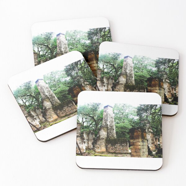 Item preview, Charred Bricks and Stones are What is Left New Smyrna Sugar Mill Ruins Artistic Photograph designed and sold by Shannon Sears .