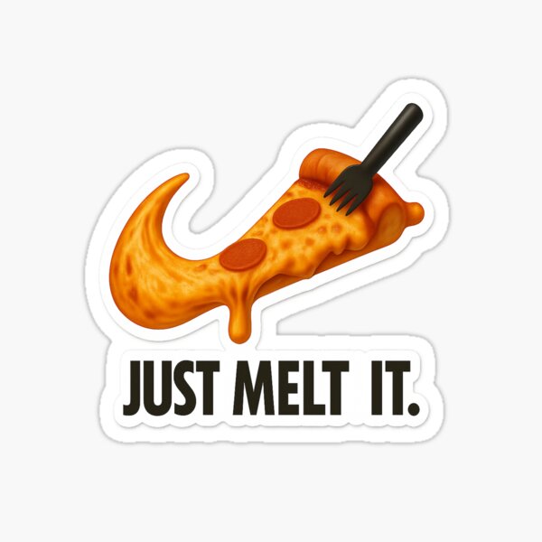 Item preview, Just Melt It - Funny Pizza Slice  | Melting Cheese Art designed and sold by DesignFromHan.