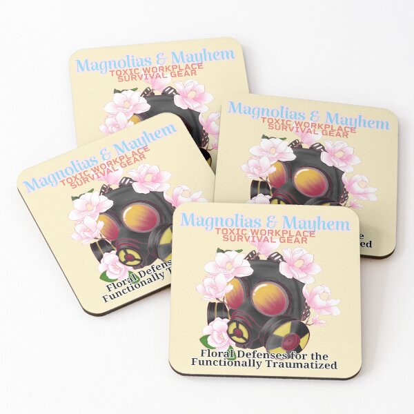 Item preview, Magnolias & Mayhem: Toxic Workplace PPE designed and sold by kuronekoinkllc.