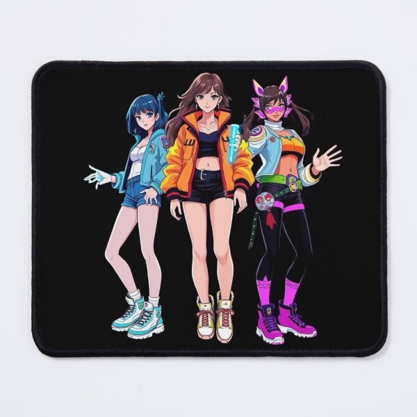 Item preview, Cosmic Panel Heroines – Synthwave Galaxy Trio designed and sold by Shop9999.