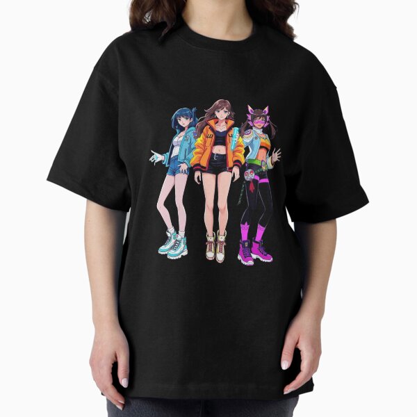 Item preview, Cosmic Panel Heroines – Synthwave Galaxy Trio designed and sold by Shop9999.