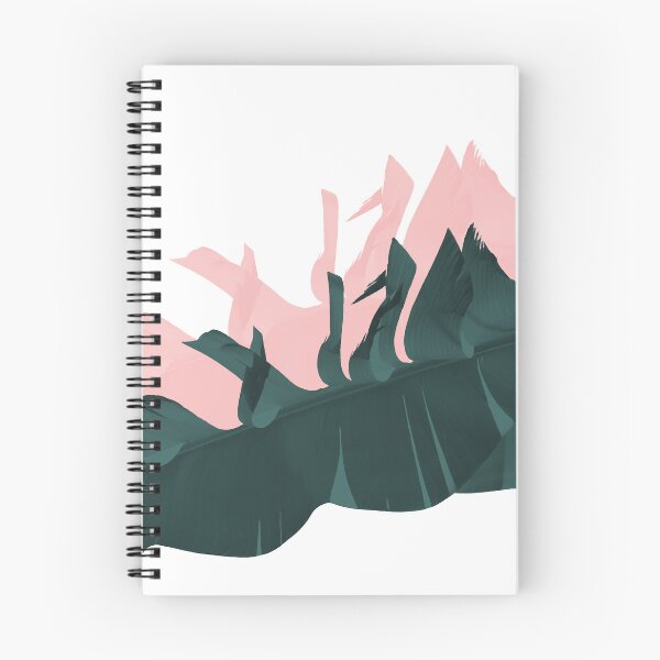 Item preview, Teal green and pink tropical banana leaves background designed and sold by by-jwp.