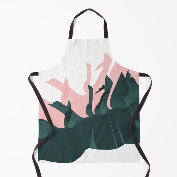 Item preview, Teal green and pink tropical banana leaves background designed and sold by by-jwp.