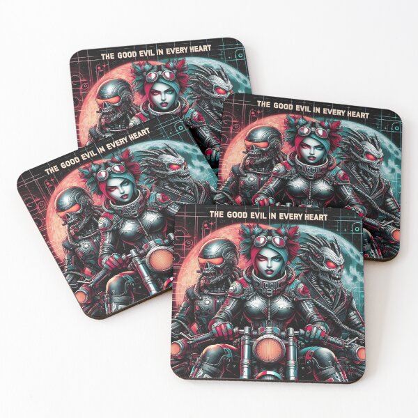 Item preview, Cyberpunk Trio Lunar Horror designed and sold by Voodoo Store Paranormal Collections.