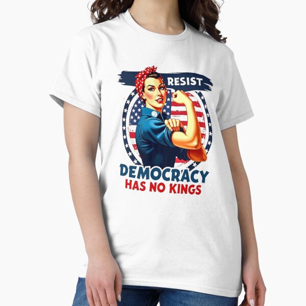 Item preview, Resist – Democracy Has No Kings | Anti-Trump Apparel & Home Goods designed and sold by printprandajoy.
