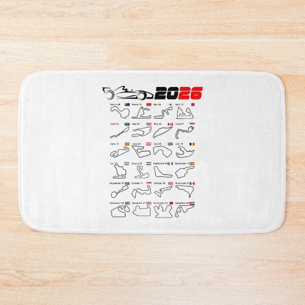 Item preview, Calendar Formula race cars 2026 circuits white v2 designed and sold by ideasfinder.