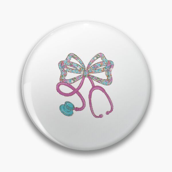 Item preview, Preppy Floral Stethoscope Nurse Bow, Cna RN Nurse, School Nurse, Nursing, Preppy Nurse Floral Coquette designed and sold by DesignDenDo ⭐⭐⭐⭐⭐.