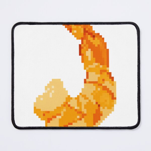Item preview, 8-Bit Pixel Art Shrimp – Retro Seafood Illustration designed and sold by littlefrankshop.