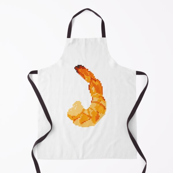 Item preview, 8-Bit Pixel Art Shrimp – Retro Seafood Illustration  designed and sold by littlefrankshop.