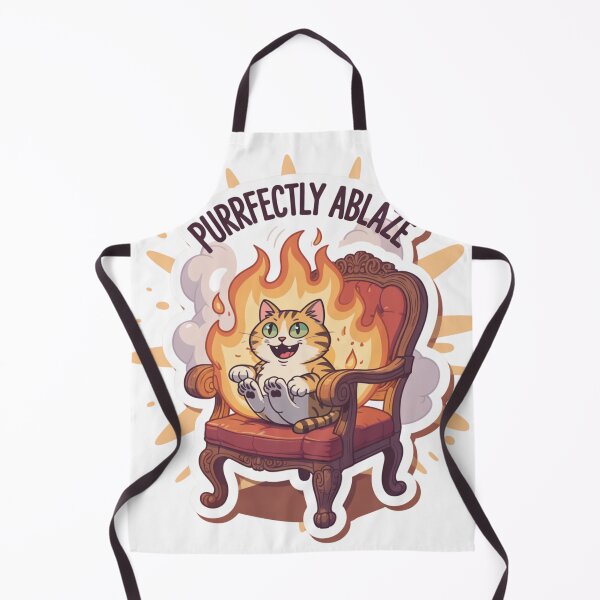 Item preview, Purrfectly Ablaze designed and sold by NicolasGlowArt.