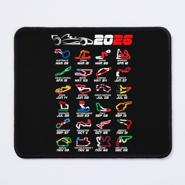 Item preview, Calendar Formula race cars 2026 circuits colors v2 designed and sold by ideasfinder.