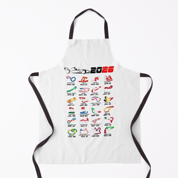 Item preview, Calendar Formula race cars 2026 circuits colors white v2 designed and sold by ideasfinder.