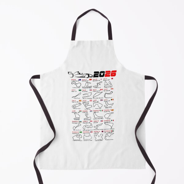 Item preview, Calendar Formula race cars 2026 named circuits white v2 designed and sold by ideasfinder.