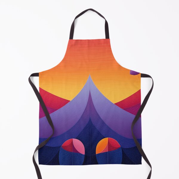 Item preview, Geometric Sunset Circus Tent – Bold Abstract Landscape Art designed and sold by PaintbrushPlace.