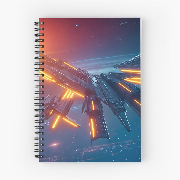 Item preview, Space Fighter Flying Towards A Space Station designed and sold by Ink Art Design.