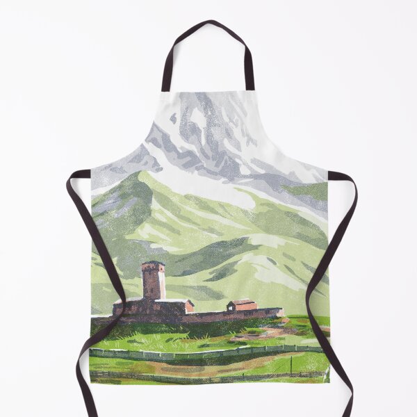 Item preview, Caucasus mountains village designed and sold by qu-lan.