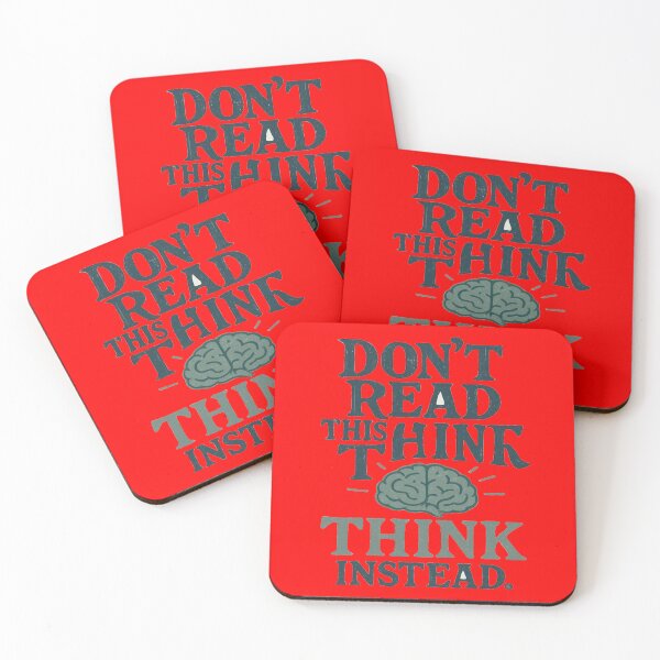 Item preview, Don't Read This Think Instead - Brain Power Design designed and sold by RWADSTUDIO.