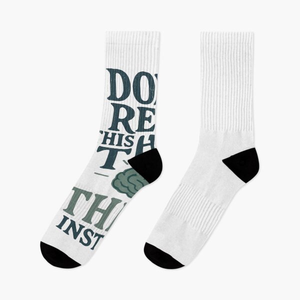 Item preview, Don't Read This Think Instead - Brain Power Design designed and sold by RWADSTUDIO.