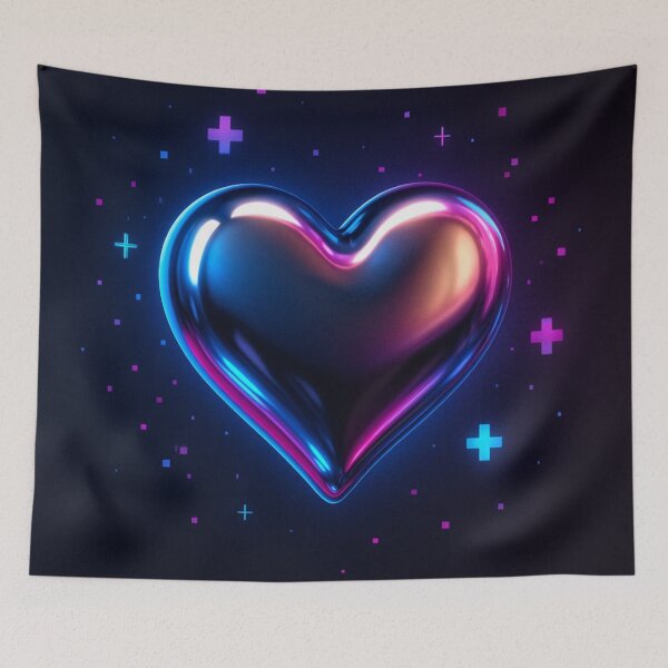 Item preview, Neon heart in cyber shine designed and sold by Bernd Friese.