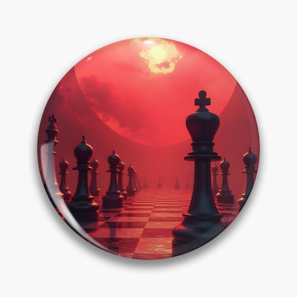 Item preview, Crimson Chessboard Under a Blood Moon designed and sold by oanaunciuleanu.