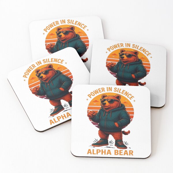 Item preview, Alpha Bear | Power in Silence – Cool Animal Hoodie Graphic for Strong Personalities designed and sold by DevineCouture.