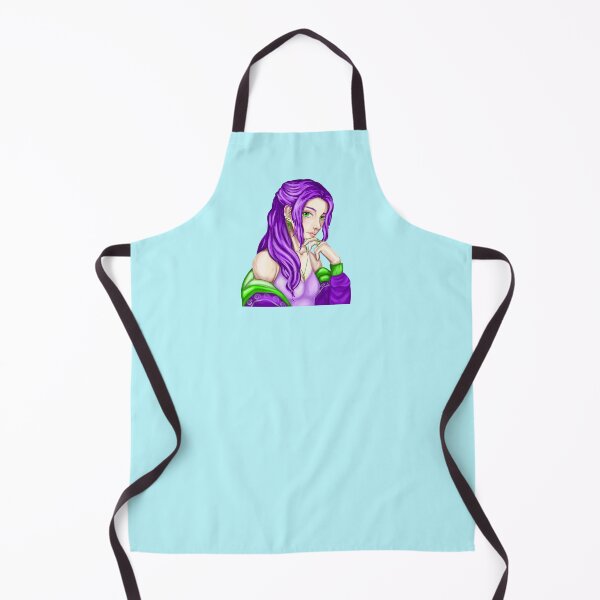 Item preview, Portrait of a woman in style with bright eyes and violet hair designed and sold by katecheerycake.