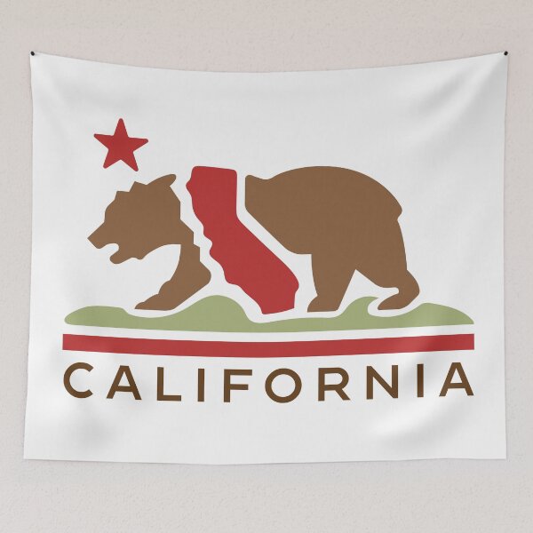 Item preview, California Bear Flag designed and sold by HOUNDDOG.STUDIO.