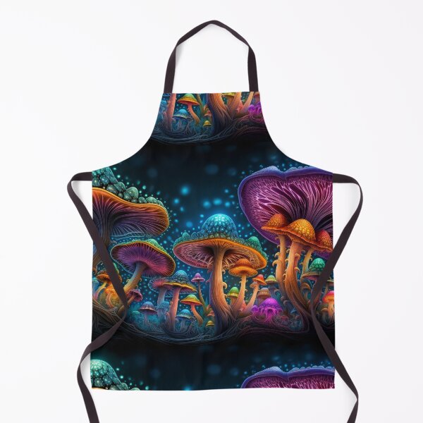 Item preview, Glowing Psychedelic Mushrooms in a Fantasy Forest designed and sold by pinkal.