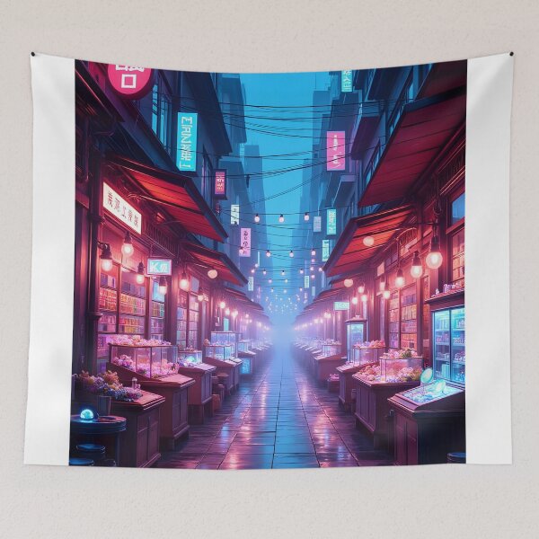 Item preview, Neon Alleyway Market designed and sold by oanaunciuleanu.