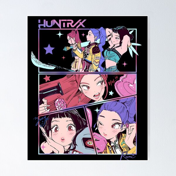 Item preview, Huntrix Girlgroup K-Pop Group Demon Hunters designed and sold by My3rs.