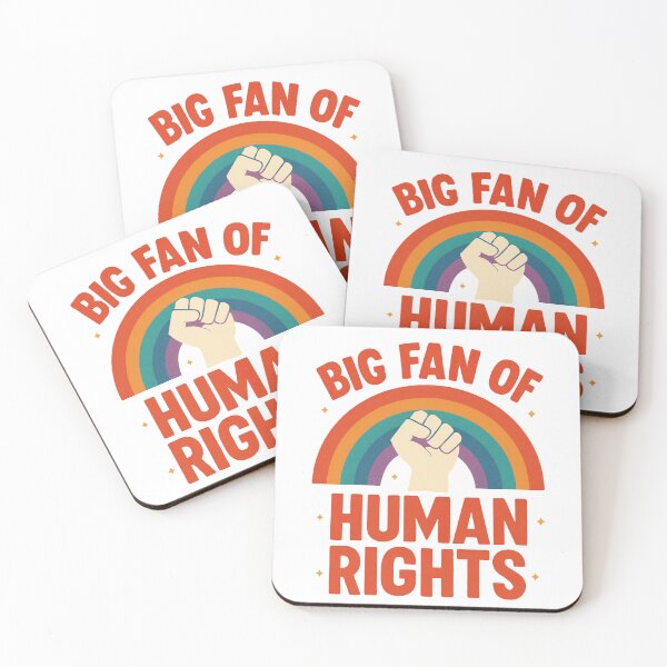 Item preview, Big Fan of Human Rights designed and sold by Clinomania Art.