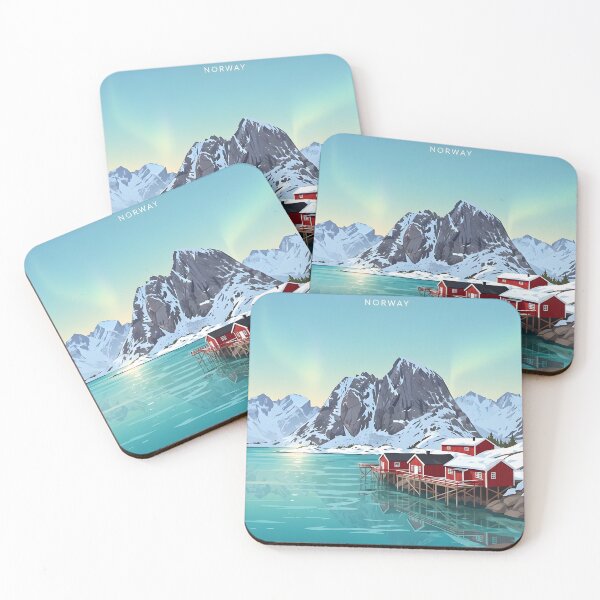 Item preview, Arctic Serenity - Lofoten Islands, Norway Landscape designed and sold by pixelated_echoes.