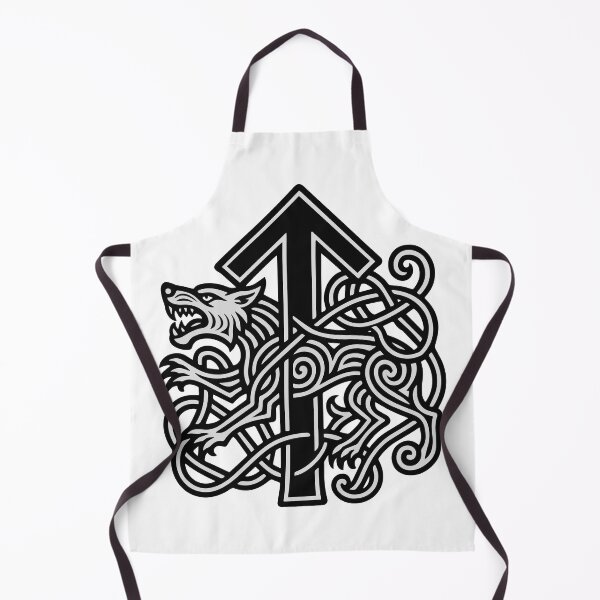 Item preview, Tyr rune with Fenriswolf designed and sold by VolkwinaR.