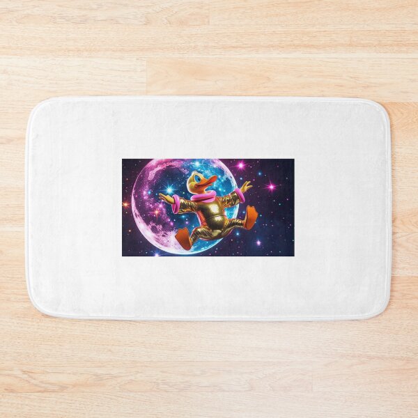 Item preview, Space Disco Duck: Retro-Futuristic Art for Fans of Humor and Glitter designed and sold by StormArte.