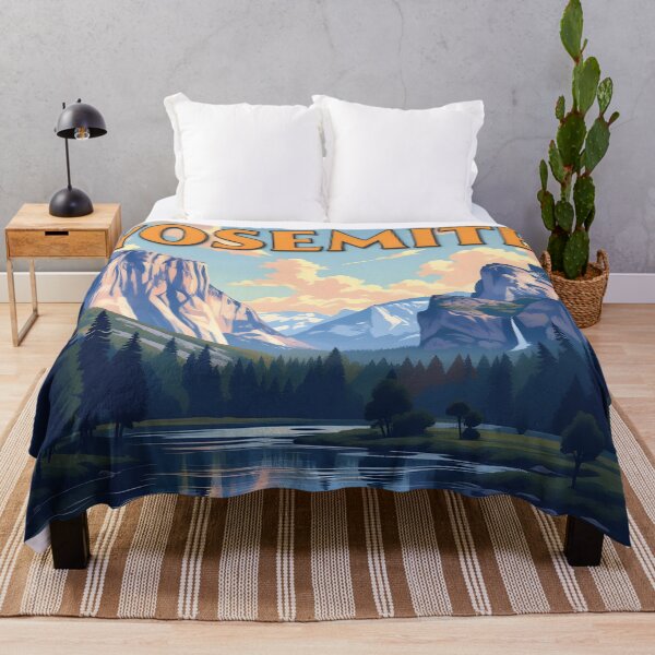 Item preview, Yosemite National Park: Vintage-Style Painterly Travel Poster designed and sold by LSVart.