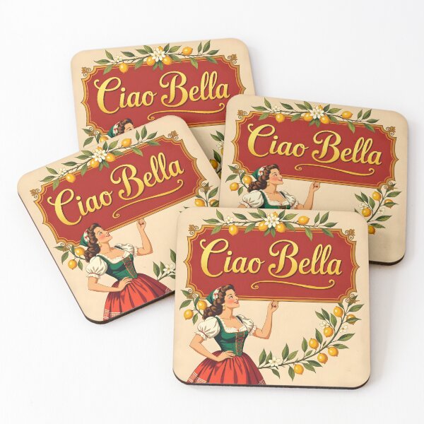 Artikelvorschau, Ciao Bella – Vintage italienisches Mädchen mit Zitronen Kunstdruck entworfen und verkauft von EmeraldeaArt.