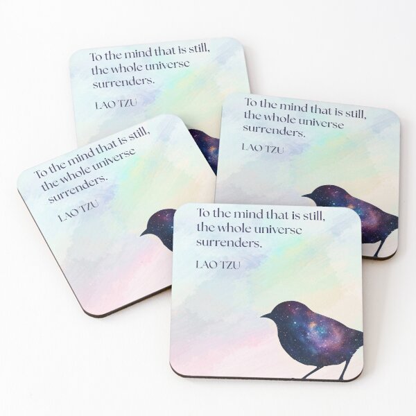 Item preview, Still Mind Galaxy Bird – Lao Tzu Quote designed and sold by tonyknott.