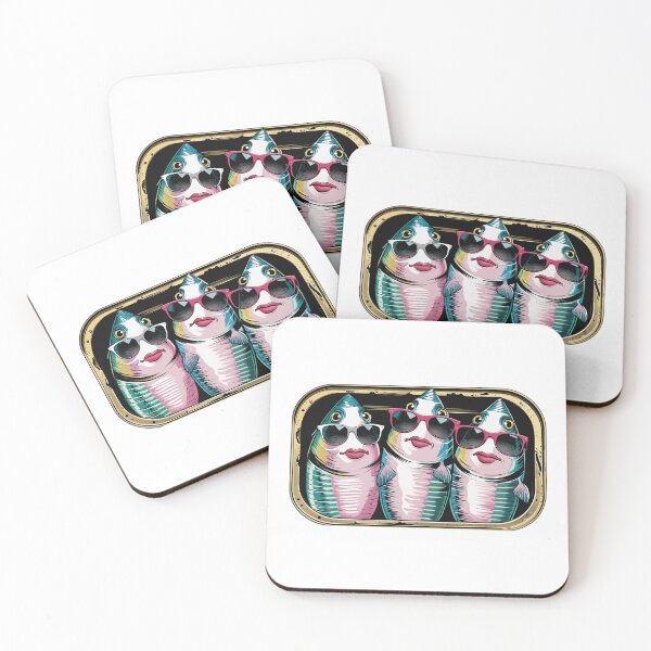 Item preview, Sassy Sardines Sardines with attitude: bottomless retro design with a Mediterranean touch designed and sold by StormArte.